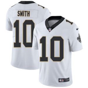 Nike Saints #10 Tre'Quan Smith White Men's Stitched NFL Vapor Untouchable Limited Jersey - Custom Name