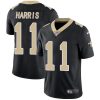 Nike Saints #11 Deonte Harris Black Team Color Men's Stitched NFL Vapor Untouchable Limited Jersey - Custom Name