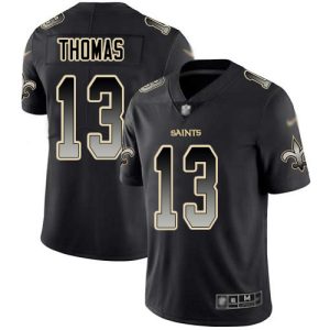 Nike Saints #13 Michael Thomas Black Men's Stitched NFL Vapor Untouchable Limited Smoke Fashion Jersey - Custom Name