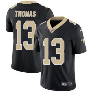 Nike Saints #13 Michael Thomas Black Team Color Men's Stitched NFL Vapor Untouchable Limited Jersey - Custom Name