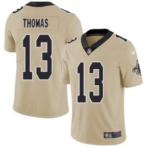 Nike Saints #13 Michael Thomas Gold Men's Stitched NFL Limited Inverted Legend Jersey - Custom Name