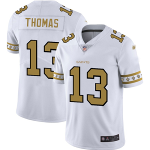 Nike Saints #13 Michael Thomas White Men's Stitched NFL Limited Team Logo Fashion Jersey - Custom Name