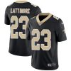 Nike Saints #23 Marshon Lattimore Black Team Color Men's Stitched NFL Vapor Untouchable Limited Jersey - Custom Name