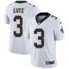 Nike Saints #3 Wil Lutz White Men's Stitched NFL Vapor Untouchable Limited Jersey - Custom Name