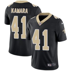 Nike Saints #41 Alvin Kamara Black Team Color Men's Stitched NFL Vapor Untouchable Limited Jersey - Custom Name
