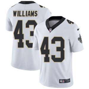 Nike Saints #43 Marcus Williams White Men's Stitched NFL Vapor Untouchable Limited Jersey - Custom Name