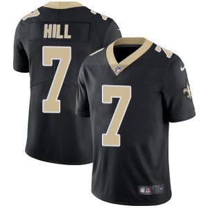 Nike Saints #7 Taysom Hill Black Team Color Men's Stitched NFL Vapor Untouchable Limited Jersey - Custom Name