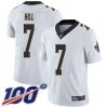 Nike Saints #7 Taysom Hill White Men's Stitched NFL 100th Season Vapor Limited Jersey - Custom Name