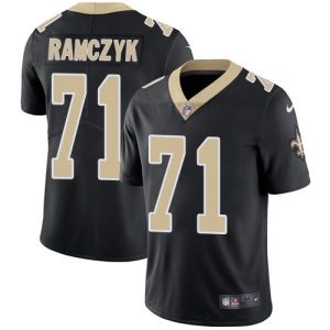 Nike Saints #71 Ryan Ramczyk Black Team Color Men's Stitched NFL Vapor Untouchable Limited Jersey - Custom Name