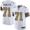 Nike Saints #71 Ryan Ramczyk White Men's Stitched NFL Limited Rush Jersey - Custom Name