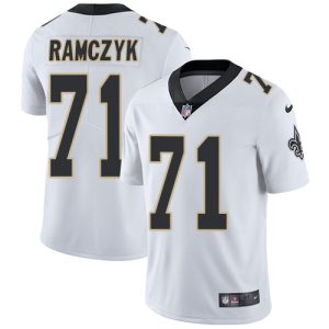 Nike Saints #71 Ryan Ramczyk White Men's Stitched NFL Vapor Untouchable Limited Jersey - Custom Name