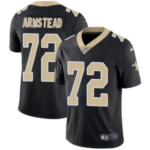 Nike Saints #72 Terron Armstead Black Team Color Men's Stitched NFL Vapor Untouchable Limited Jerseys - Custom Name