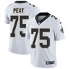Nike Saints #75 Andrus Peat White Men's Stitched NFL Vapor Untouchable Limited Jersey - Custom Name