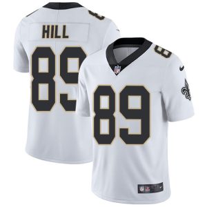 Nike Saints #89 Josh Hill White Men's Stitched NFL Vapor Untouchable Limited Jersey - Custom Name