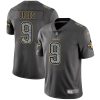 Nike Saints #9 Drew Brees Gray Static Men's Stitched NFL Vapor Untouchable Limited Jersey - Custom Name