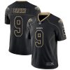 Nike Saints #9 Drew Brees Lights Out Black Men's Stitched NFL Limited Rush Jersey - Custom Name