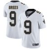 Nike Saints #9 Drew Brees White Men's Stitched NFL Vapor Untouchable Limited Jersey - Custom Name