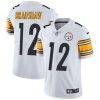 Nike Steelers #12 Terry Bradshaw White Men's Stitched NFL Vapor Untouchable Limited Jersey - Custom Name