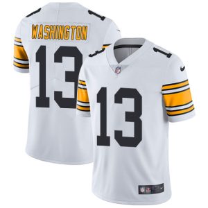 Nike Steelers #13 James Washington White Men's Stitched NFL Vapor Untouchable Limited Jersey - Custom Name