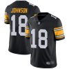 Nike Steelers #18 Diontae Johnson Black Alternate Men's Stitched NFL Vapor Untouchable Limited Jersey - Custom Name