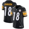 Nike Steelers #18 Diontae Johnson Black Team Color Men's Stitched NFL Vapor Untouchable Limited Jersey - Custom Name