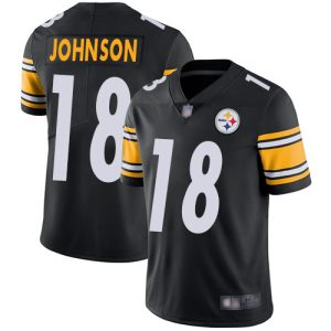 Nike Steelers #18 Diontae Johnson Black Team Color Men's Stitched NFL Vapor Untouchable Limited Jersey - Custom Name