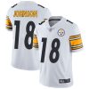 Nike Steelers #18 Diontae Johnson White Men's Stitched NFL Vapor Untouchable Limited Jersey - Custom Name
