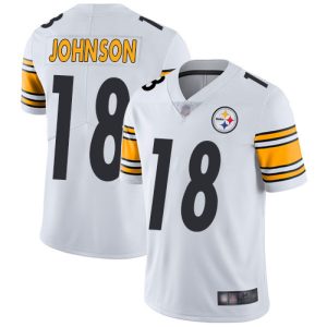 Nike Steelers #18 Diontae Johnson White Men's Stitched NFL Vapor Untouchable Limited Jersey - Custom Name