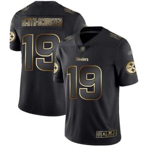 Nike Steelers #19 JuJu Smith-Schuster Black Gold Men's Stitched NFL Vapor Untouchable Limited Jersey - Custom Name
