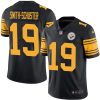 Nike Steelers #19 JuJu Smith-Schuster Black Men's Stitched NFL Limited Rush Jersey - Custom Name