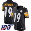 Nike Steelers #19 JuJu Smith-Schuster Black Team Color Men's Stitched NFL 100th Season Vapor Limited Jersey - Custom Name