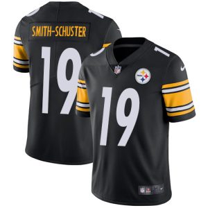 Nike Steelers #19 JuJu Smith-Schuster Black Team Color Men's Stitched NFL Vapor Untouchable Limited Jersey - Custom Name