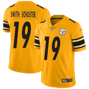Nike Steelers #19 JuJu Smith-Schuster Gold Men's Stitched NFL Limited Inverted Legend Jersey - Custom Name