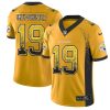 Nike Steelers #19 JuJu Smith-Schuster Gold Men's Stitched NFL Limited Rush Drift Fashion Jersey - Custom Name
