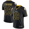 Nike Steelers #19 JuJu Smith-Schuster Lights Out Black Men's Stitched NFL Limited Rush Jersey - Custom Name