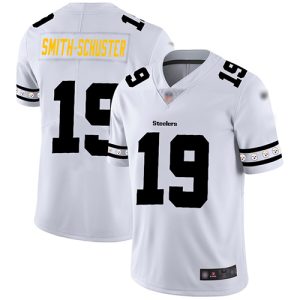 Nike Steelers #19 JuJu Smith-Schuster White Men's Stitched NFL Limited Team Logo Fashion Jersey - Custom Name
