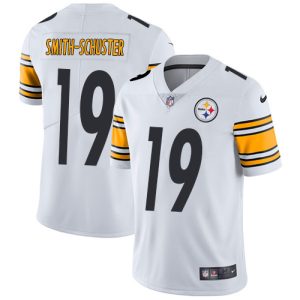 Nike Steelers #19 JuJu Smith-Schuster White Men's Stitched NFL Vapor Untouchable Limited Jersey - Custom Name