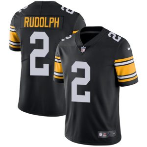 Nike Steelers #2 Mason Rudolph Black Alternate Men's Stitched NFL Vapor Untouchable Limited Jersey - Custom Name