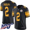 Nike Steelers #2 Mason Rudolph Black Men's Stitched NFL Limited Rush 100th Season Jersey - Custom Name
