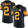 Nike Steelers #2 Mason Rudolph Black Men's Stitched NFL Limited Rush Jersey - Custom Name