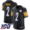 Nike Steelers #2 Mason Rudolph Black Team Color Men's Stitched NFL 100th Season Vapor Limited Jersey - Custom Name