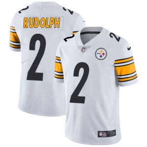 Nike Steelers #2 Mason Rudolph White Men's Stitched NFL Vapor Untouchable Limited Jersey - Custom Name