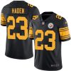 Nike Steelers #23 Joe Haden Black Men's Stitched NFL Limited Rush Jersey - Custom Name