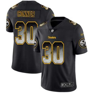 Nike Steelers #30 James Conner Black Men's Stitched NFL Vapor Untouchable Limited Smoke Fashion Jersey - Custom Name
