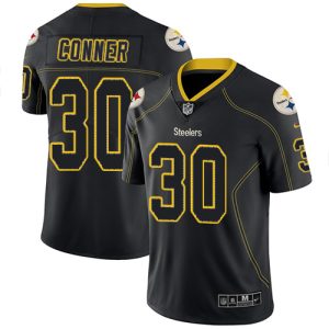 Nike Steelers #30 James Conner Lights Out Black Men's Stitched NFL Limited Rush Jersey - Custom Name