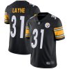 Nike Steelers #31 Justin Layne Black Team Color Men's Stitched NFL Vapor Untouchable Limited Jersey - Custom Name