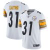 Nike Steelers #31 Justin Layne White Men's Stitched NFL Vapor Untouchable Limited Jersey - Custom Name