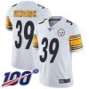 Nike Steelers #39 Minkah Fitzpatrick White Men's Stitched NFL 100th Season Vapor Limited Jersey - Custom Name