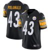 Nike Steelers #43 Troy Polamalu Black Team Color Men's Stitched NFL Vapor Untouchable Limited Jersey - Custom Name