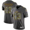 Nike Steelers #43 Troy Polamalu Gray Static Men's Stitched NFL Vapor Untouchable Limited Jersey - Custom Name